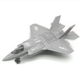 thumbnail image 1 of Large Alloy Pull Back F-35 Fighter Aircraft Model Music LED Airplane Toy Gift, 1 of 7