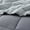 02 Grey & Light Grey, variant on Nestl Queen Comforter Set, 3 Piece Bed in a Bag, Reversible Down Alternative Bedding Set, Black & Gray
