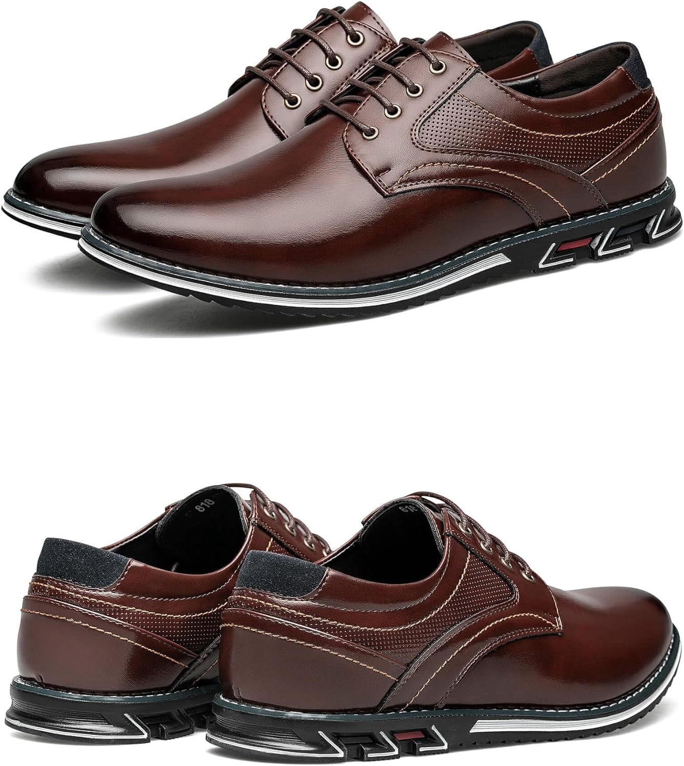 NEW! Men\'s Dress Shoes Comfort Soft Men Oxford Superior Flexural Leather Amazon.com | Men main image 2