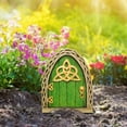 thumbnail image 5 of Miniature Doors For Trees Outdoor Decorative Garden Accessories Fairy Tale Tree Ornament, 5 of 6