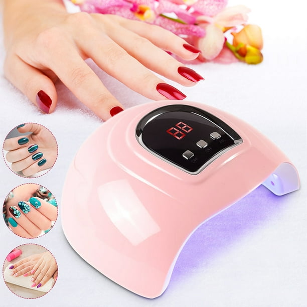 Led Uv Nail Lamp Nail Dryer 18 Leds 54w 30s 60s 90s Timer Automatic Sensor Nail Manicure Dry Machine For Gel Nail Polish Home Salon Walmart Com Walmart Com
