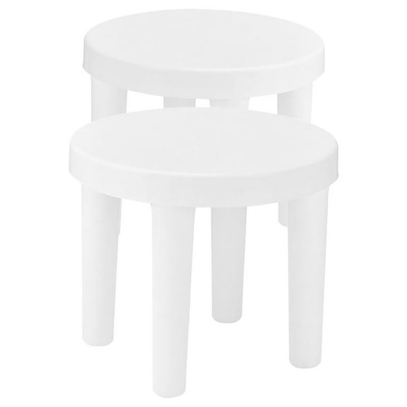 HOMEMAXS 2pcs Bathroom Shower Stool for Kids Shower Stool Entrance Footstool Multi-use Stool