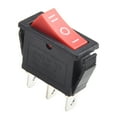 AC 250V/15A, 125V/20A Red Light Illuminated LED On/Off SPST 3 Pin 2