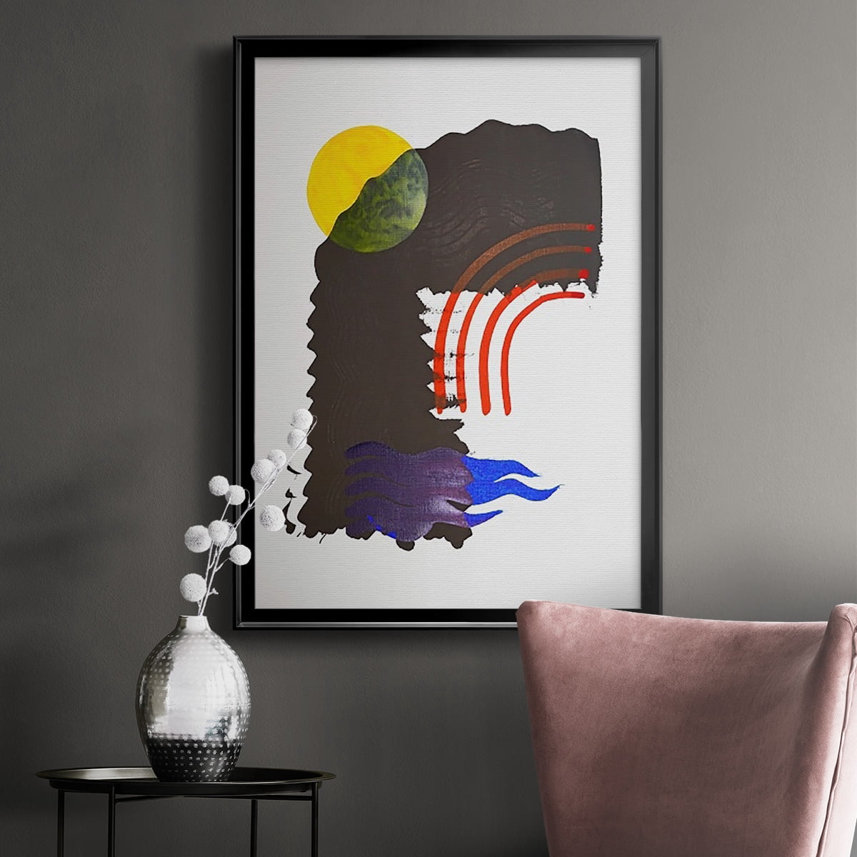 Shifting IV Premium Framed Print, in Gold, Black, or Silver - Ready to Hang