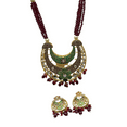 thumbnail image 3 of Kajaro Designs Jewels Beaded Kundan Pendant Necklace set with Matching Earrings for Women | Traditional Jewelry for Weddings and Special Occassions, 3 of 4