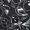 Black Paisley, variant on Everything Mary Rolling Sewing Machine Storage and Transport Tote, Black & White Triangles with Wheels