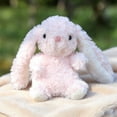 thumbnail image 4 of 6.3" Petal Pink Mini Floppy Eared Easter Bunny Plush Toys - Small Bunny Stuffed Animals - Soft Blush Rose Plushies for Easter Basket Stuffers - Valentine Gifts & Baby First Easter, 4 of 5