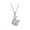 silver D, variant on Latrodar Metal Alloy Hollowing Out Necklace Inlaid Confession Lady Jewelry Gift Good Friday Best Friend Gifts for Women
