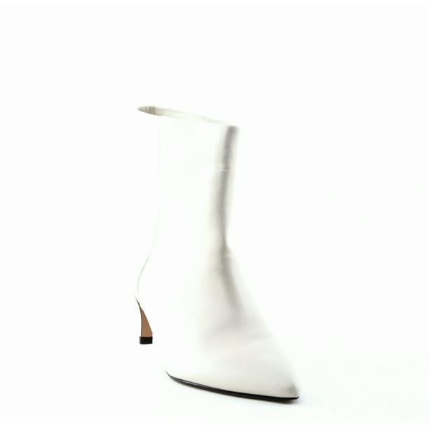 Dolce Vita Dolce Vita Dee Leather Kitten Heel Booties White