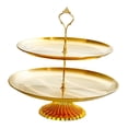 thumbnail image 4 of Soporte de acero inoxidable para cupcakes, tartas, magdalenas, postres de boda, etc. 2 niveles S, 4 of 9