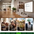 thumbnail image 5 of 7L Automatic Cat Dog Feeder, 5G WiFi Smart Pet Food Dispenser with APP Remote Control, Alexa Voice Control & Slow Feeding Mode, 29 Cups Large Capacity Auto Pet Feeder with Timed Feeding Schedule, Det, 5 of 9