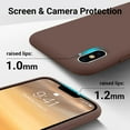 thumbnail image 5 of for iPhone X Case/iPhone Xs Case [Shockproof Silicone Series] [Soft Anti-Scratch Microfiber Lining] Full Body Protection Phone Case Cover for Apple iPhone X/XS (Chocolate), 5 of 14