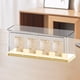 thumbnail image 4 of Caja de Exhibición Apilable para Figuras de Plástico PET, Estuche de Almacenamiento a Prueba de Polvo, Base de Exhibición Transparente para Muñecas, 30.4x12x9.4cm, Beige Negro Blanco, 4 of 7