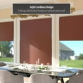 thumbnail image 2 of Red Lantern Bamboo Cordless Window Shade - Mahogany 48" W, 2 of 8