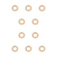 thumbnail image 3 of sweethay Diamantes de imitación entrelazados con circulares completos, peine elástico, peines flexibles, diadema, accesorios para la cabeza para Naranja 10piezas sweethay  CBP303915, 3 of 4