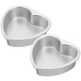 thumbnail image 1 of WORGEOUS 2pcs Cake Heart Anning Herramienta de horno de galletas Cortero Pastel Portas Portas con molde para hornear con fondo de extracción, 1 of 8