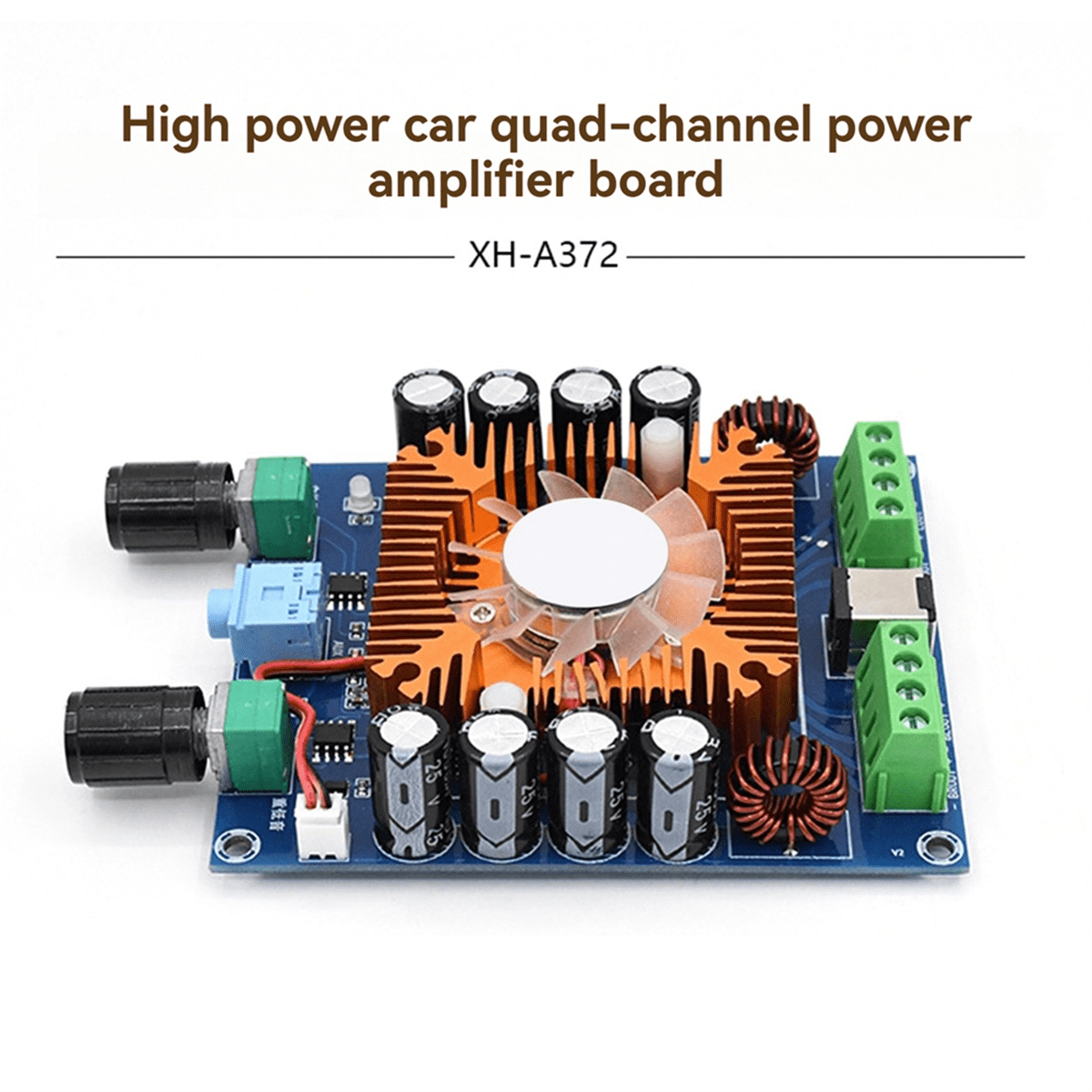 XH-A372 Audio Amplifier Board TDA7850 Four Channel 50Wx4 HIFI Car Stereo Subwoofer Amplifier Bass AMP Home Theater,1 * Audio Amplifier Board