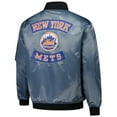 thumbnail image 3 of Men's Profile Charcoal New York Mets Big & Tall Full-Zip Bomber Jacket, 3 of 3