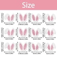 thumbnail image 5 of 12Pcs Glitter Pink Bunny Ear Cupcake Toppers - Pre-Assembled Rabbit Ear Cake Picks for Easter, Spring Birthday, Baby Shower & Woodland Party Decorations, 5 of 5
