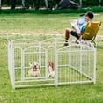 thumbnail image 3 of Heavy Duty Dog Fence Puppy for Large Medium Small Dogs Indoor Outdoor Foldable Pet Exercise Pen, 3 of 9