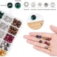 thumbnail image 3 of 1 caja con 200 cuentas de ojo de tigre natural en 10 colores, 100 cuentas espaciadoras de diversas formas, hilo y tijeras., 3 of 7