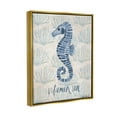 thumbnail image 3 of Stupell Industries Vitamin Sea Aquatic Pun Seahorse Graphic Art Metallic Gold Floating Framed Canvas Print Wall Art, Design by Katie Doucette, 3 of 8