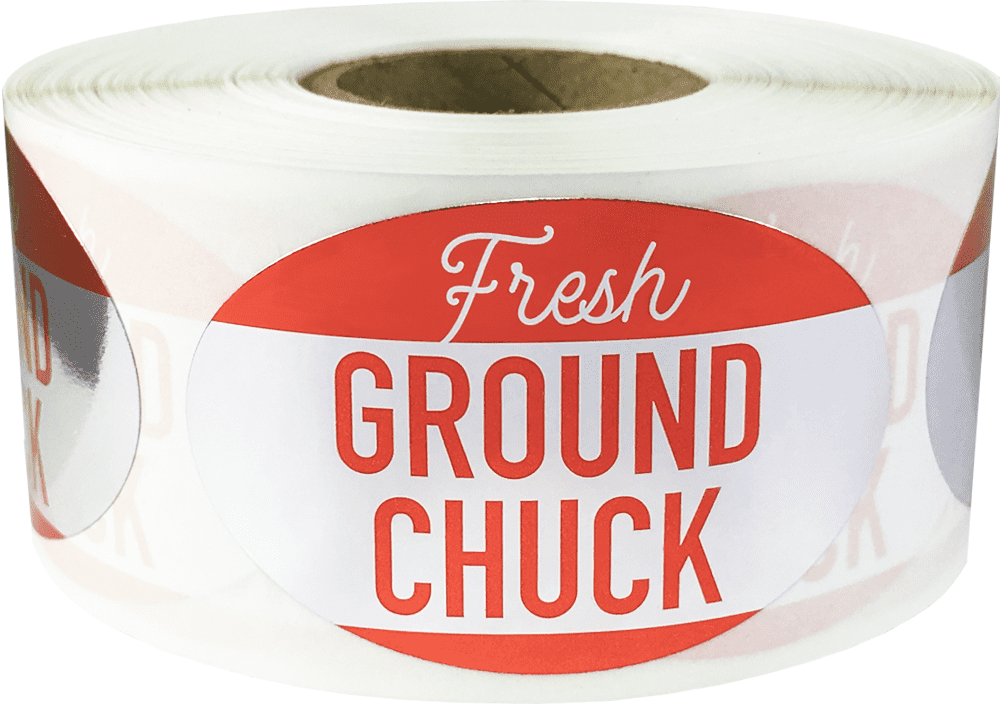 Retail Labeling & Tagging Supplies 1.25" X 2" Fresh Baked Labels 500 per Roll Great Food