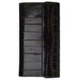 thumbnail image 1 of Womens Eel Skin Leather Deluxe Checkbook Wallet E 2575, 1 of 7