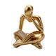 thumbnail image 5 of Lector abstracto Estatua Decoración para el hogar Figuras modernas para mostrador Estante Oficina Dorado Zulema Figura Lector abstracto, 5 of 8
