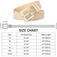 thumbnail image 7 of Women's Leather Belt for Jeans Pants Dresses Fashion Ladies Belt Square Gold/Silver Buckle Waist Belt for Women, 7 of 7