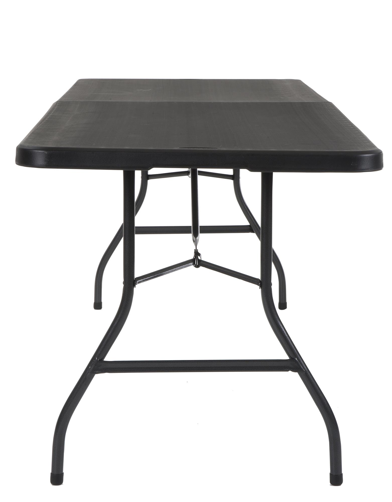Cosco 8 Foot Centerfold Folding Table, Black - image 3 of 9