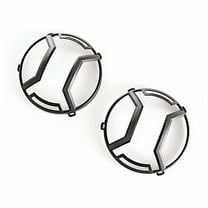 Rugged Ridge by RealTruck Headlight Elite Euro Guards for Jeep JK/JKU | Textured Black, Aluminum | 11230.12 | Compatible with 2007-2018 Jeep Wrangler JK/JKU