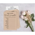 thumbnail image 4 of Inkdotpot 50-Pack Wedding Word Scramble Bridal ShowerGameCards Kraft RusticParty Wedding Supplies, 4 of 7
