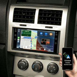 7" Android Car Stereo For Dodge Ram 1500/2500/3500 (2009-2012) & Challenger (2008-2014) - Wireless CarPlay, Android Auto, GPS, Backup Camera