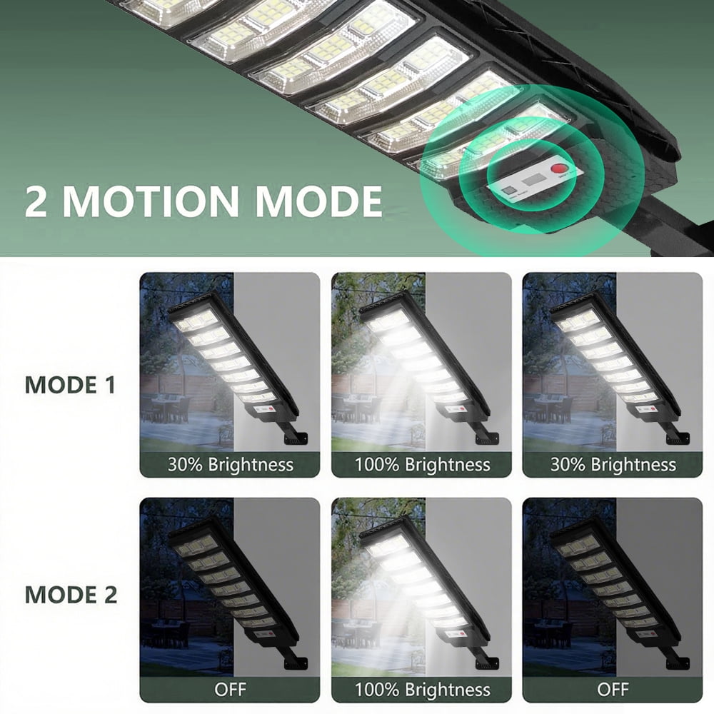 80000LM Solar Street Lights Outdoor, Solar Street Lights Dusk to Dawn, Motion Sensor Solar Flood Security Lights Waterproof, Outdoor Solar Lights for Patio Garage Courtyard