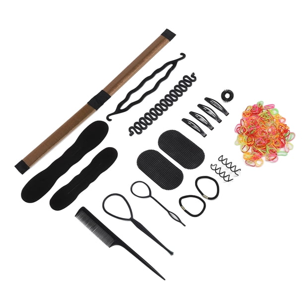 Herramienta para peinar el cabello, 20 piezas Herramienta para trenzar el cabello Accesorio para peinar el cabello Juego de herramientas para trenzar el cabello Diseño fácil de usar