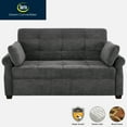 thumbnail image 2 of Serta Henley Sofa Sleeper with Rolled Arms, Gray Microfiber, 2 of 17