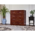 thumbnail image 3 of Pemberly Row Lit Escamotable Moderne en Bois Massif Simple TG avec Matelas, Noyer, 3 of 19