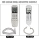 thumbnail image 2 of KX-T888CID English White LCD Dispaly Telephone Mini Wall Landline with Dual Caller ID System, 2 of 4