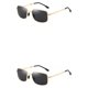 thumbnail image 2 of Sonducket Gafas de sol cuadradas de moda Marco de metal polarizado Gafas plegables a prueba de sol Sombras Visiones nocturnas Viajes de Type1 NO1, 2 of 6