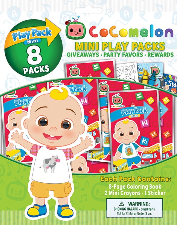 CoComelon Mini Coloring Play Packs, 8 Pack