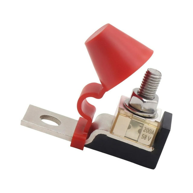 Transemion Marine Terminal Fuse Block for Boat Compact and Waterproof 200A 6.2 x 2 x 4.5cm 1Set