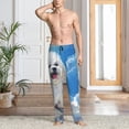 thumbnail image 2 of Fotbe Cute Cloud Bichon Frise Pantalones de Pijama para Hombre, Pantalones de Dormir, Pantalones de Casa con Cintura Ajustable y Bolsillos-Large, 2 of 6