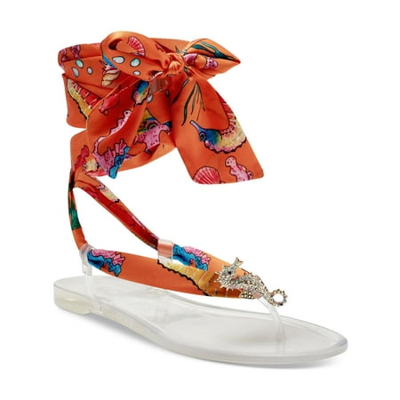 

INC Womens Malana Rhinestone Thong Jelly Sandals