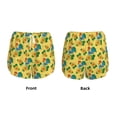 thumbnail image 5 of Lsque Roosters And Sunflowers Printed Women's Running Shorts with Liner Pockets,Elastic Quick Dry Workout Athletic Gym Yoga Shorts,Womens High Waist Shorts-Large, 5 of 9