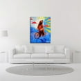thumbnail image 2 of 16 x 21 Bear Back Rider by AbcArtAttack - Wall Art Print on Canvas Fabric White, 2 of 3