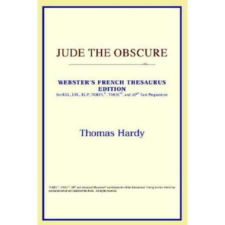 Jude The Obscure Websters French Thesaurus Edition - 
