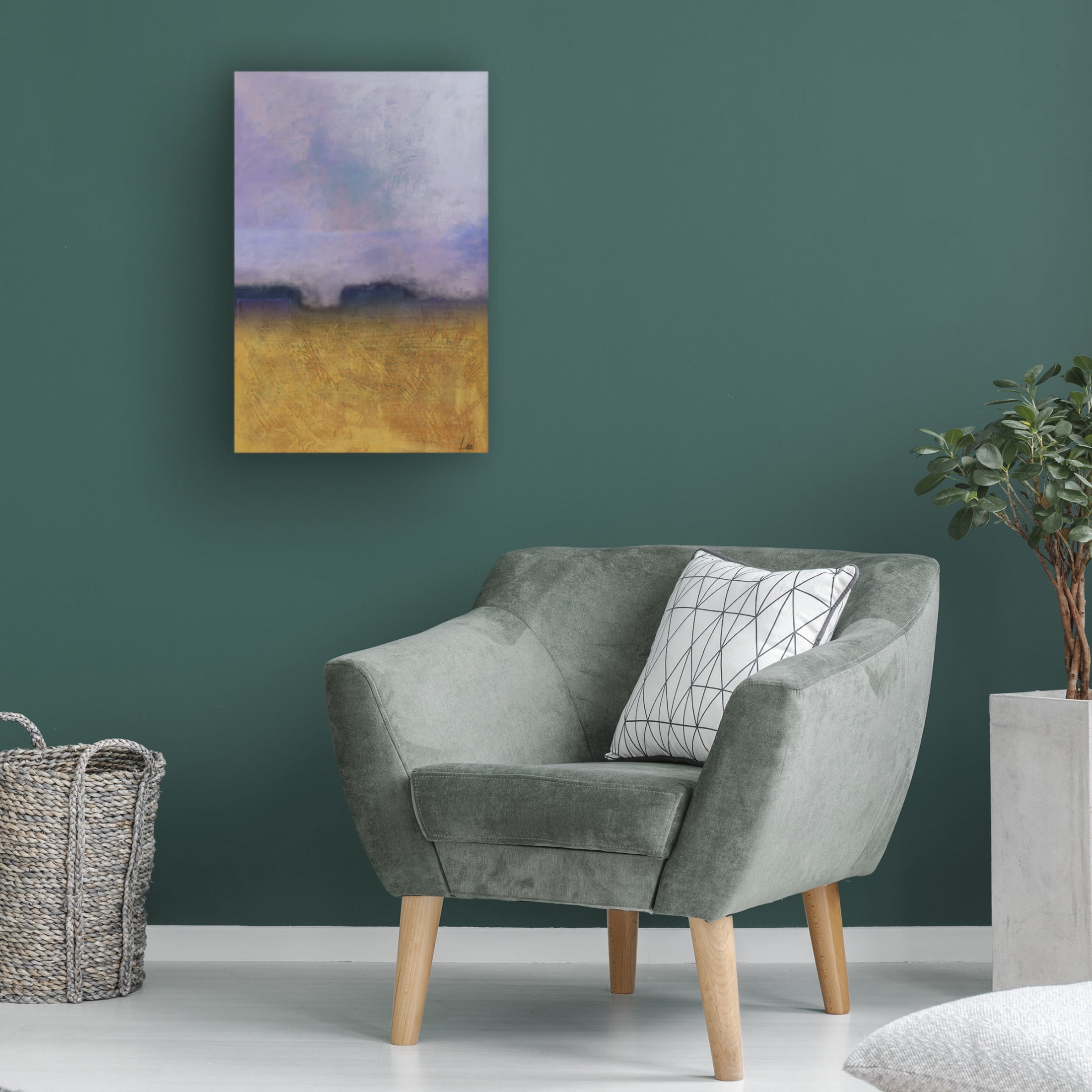 Canvas Wall Art - Pablo Esteban 'Horizon Haze 1' Wall Art for Living Room, Bedroom, or Office Décor by Trademark Fine Art - 12 x 19 Inches