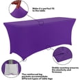 thumbnail image 3 of Mantel IVAPUPU, 2 unidades, rectangular, ajustado, de 6 pies, color morado, 3 of 6