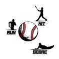 thumbnail image 2 of Sports Wall Decals for Boys Bedroom - Hit Run Score Cute Text Players DIY & Creativity Boy Girl Bedroom Wall Sticker - Size: 40 In x 40 In, 2 of 4